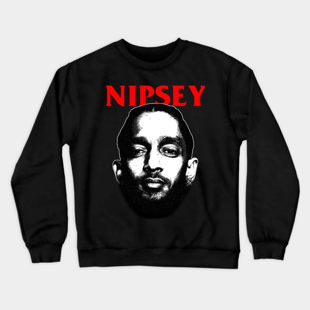 Nipsey - Engraving Crewneck Sweatshirt by Parody Merch